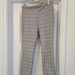 Business pants-Plaid with Pink. Rarely worn!
